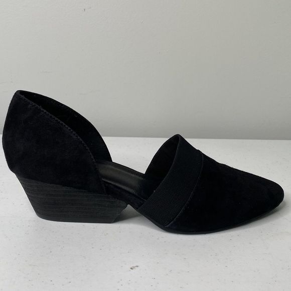 Eileen Fisher Black Hilly Suede d'Orsay Pump - Picture 14 of 16